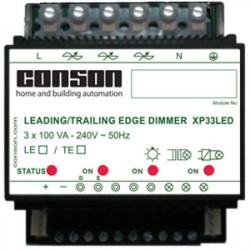 XP33LED - Leading edge LED dimmer 3 x 100 VA