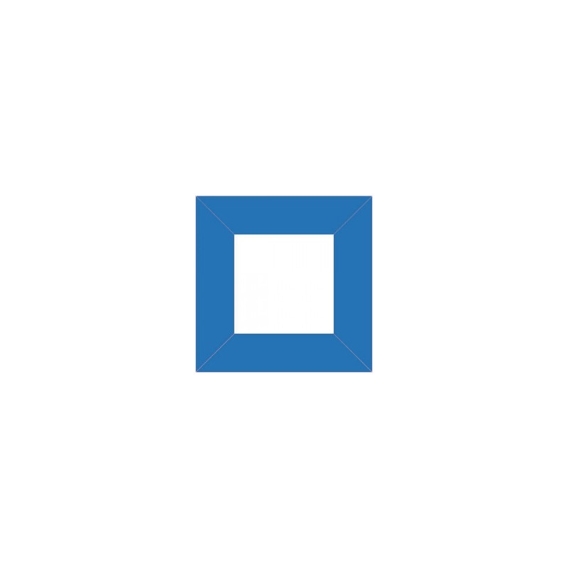 XP2551- Rahme 80 x 80 mm für Drucktaster Blau