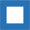 XP2551- Rahme 80 x 80 mm für Drucktaster Blau