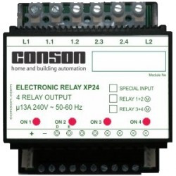 XP24 - Relay module 2 x 2 outputs 13A
