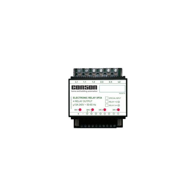 XP24 - Relaismodule 2 x 2 uitgangen 13A