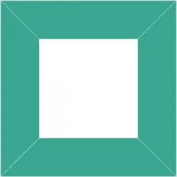 XP2553 - Frame 80 x 80 mm / turquoise color